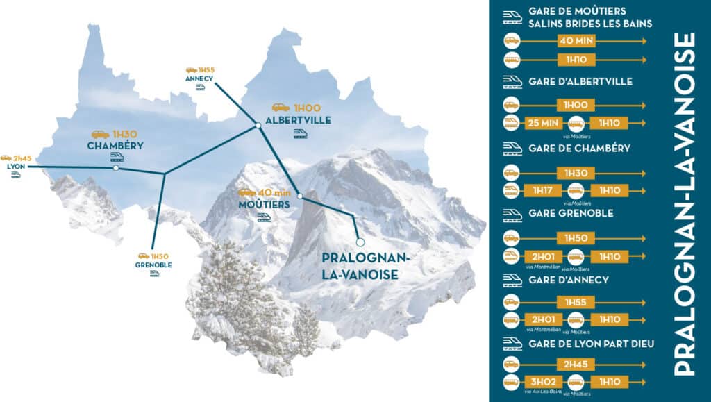 Marina Kokkelink - Infographie accès à Pralognan