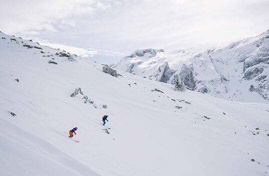 Skieurs en hors piste